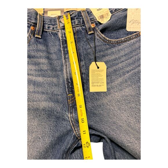 NWT Free People- Levi's Ribcage Wide leg Jeans 27 x32 Boho Hippie - Picture 5 of 10
